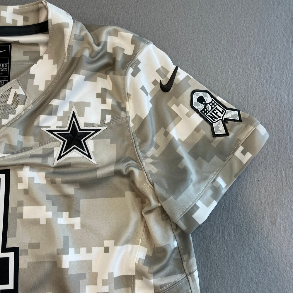 Dallas Cowboys Dak Prescott Salute To Service NFL Nike Dri-Fit Jersey Womens L - Picture 6 of 11